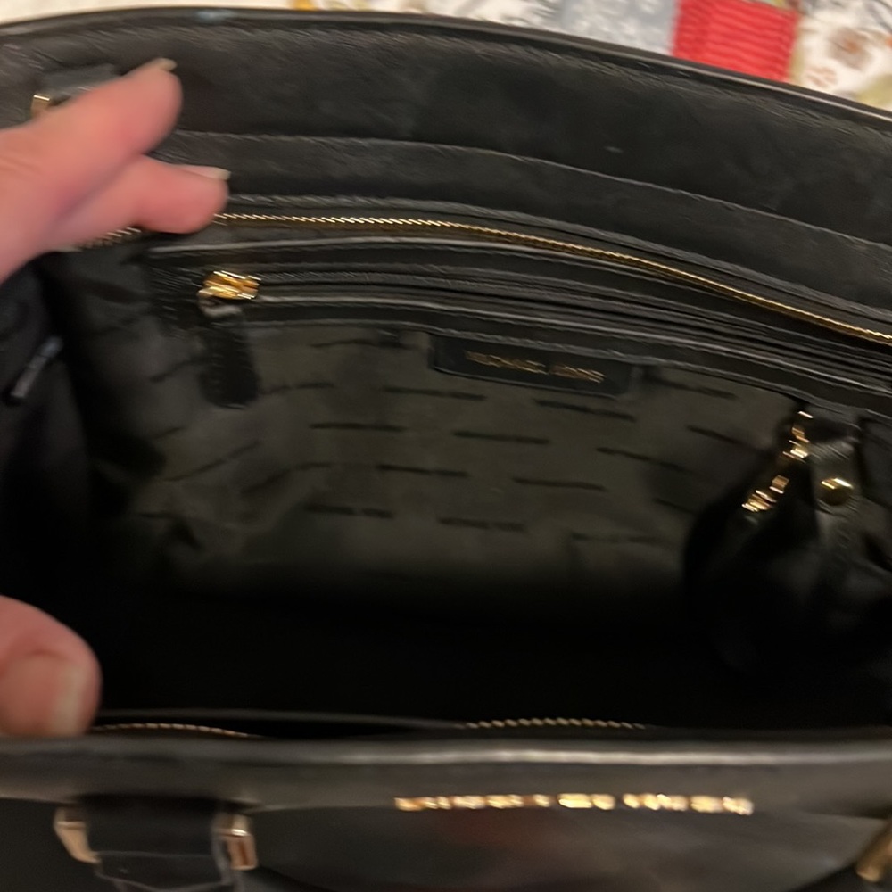 Michael Kors black satchel purse - Picture 6 of 8